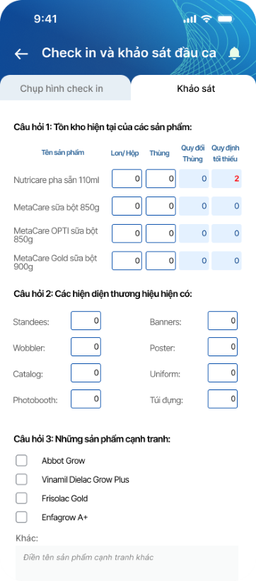 Phần mềm quản lý PG Khảo sát IntegrateX